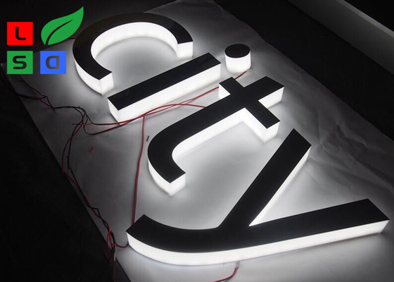 Mirror Polished Depth 61mm Side Lit Channel Letters Customized Design